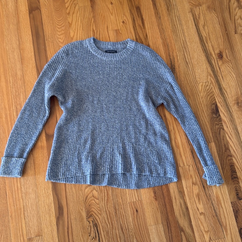 Blue knit sweater